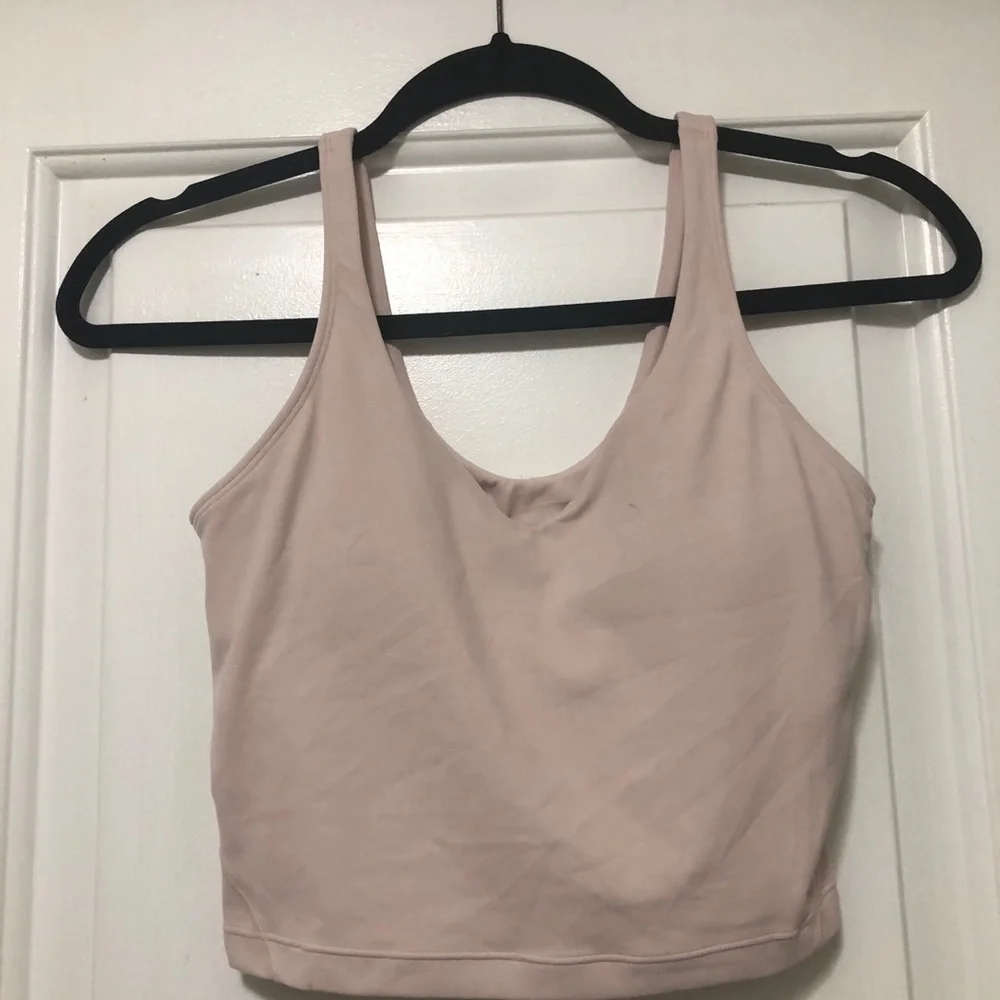 lululemon athletica Blush Pink Crop Tank Top